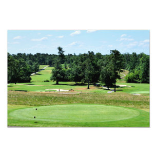 Golfbaanlandschap Foto Afdruk