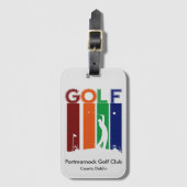 GolfBagagelabel Bagagelabel (Voorkant (verticaal))