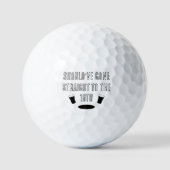 Golfbal 19e Hole Golfer Gift Grappig Golfballen (Voorkant)