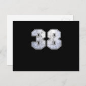 Golfbal 38e verjaardagsfeest Sport Cadeau Briefkaart (Voorkant / Achterkant)