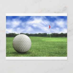 Golfbal 4 briefkaart