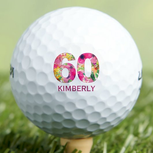 Golfbal 60 jaar douane golfbal 60e verjaardag golfballen