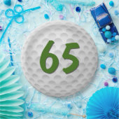 Golfbal 65e Verjaardagspapier Bord (Feest)