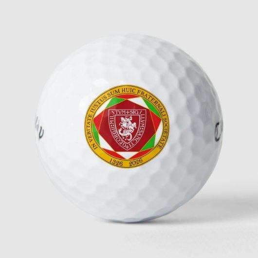 Golfbal 700th Anniversary-logo Golfballen (Voorkant)