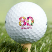 Golfbal 80 jaar douane golfbal 80e verjaardag golfballen