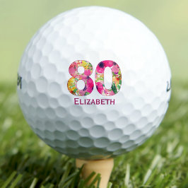 Golfbal 80 jaar douane golfbal 80e verjaardag golfballen