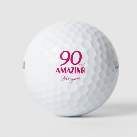 Golfbal 90 jaar douane golfbal 90e verjaardag golfballen (Voorkant)