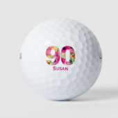 Golfbal 90 jaar douane golfbal 90e verjaardag golfballen (Voorkant)