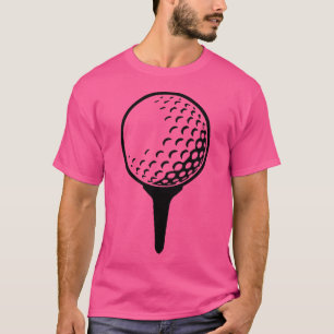 Golfbal aan t-shirt