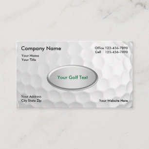 Golfbal Achtergrond Visitekaartje