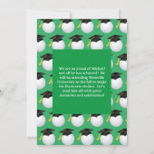 Golfbal afstudeerfeest kaart (Achterkant)