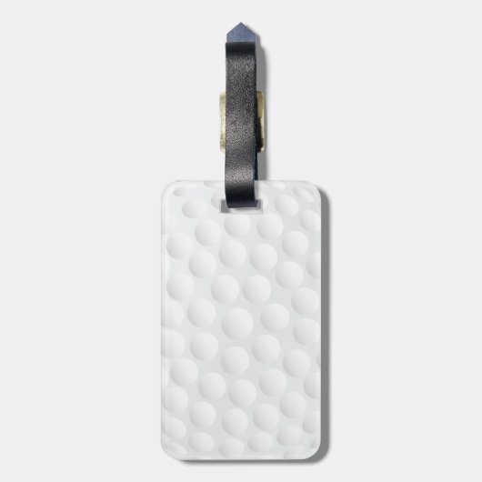 golfbal bagagelabel (Achterkant verticaal)