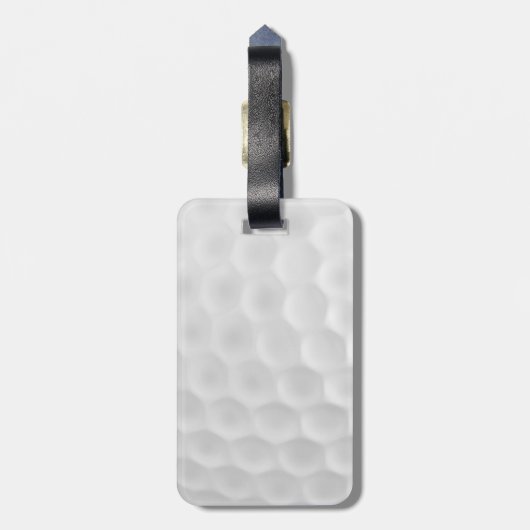 Golfbal Bagagelabel (Achterkant verticaal)