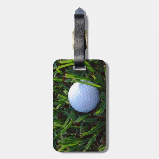 golfbal bagagelabel (Achterkant verticaal)