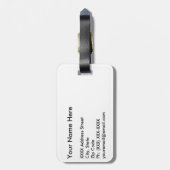 golfbal bagagelabel (Achterkant verticaal)