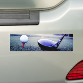 Golfbal & Bat Bumpersticker (Op auto)