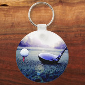 Golfbal & Bat Sleutelhanger (Voorkant)