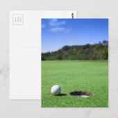 golfbal briefkaart (Voorkant / Achterkant)