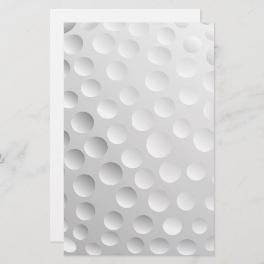 golfbal briefpapier (Voorkant / Achterkant)