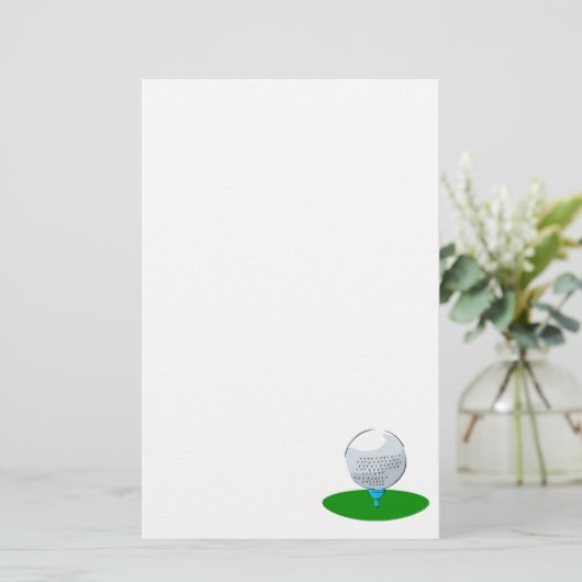 golfbal briefpapier (Staand voorkant)