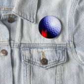 Golfbal Buttonnen Ronde Button 5,7 Cm (In situ)