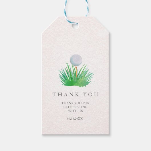 Golfbal cadeau Labels Cadeaulabel (Voorkant)