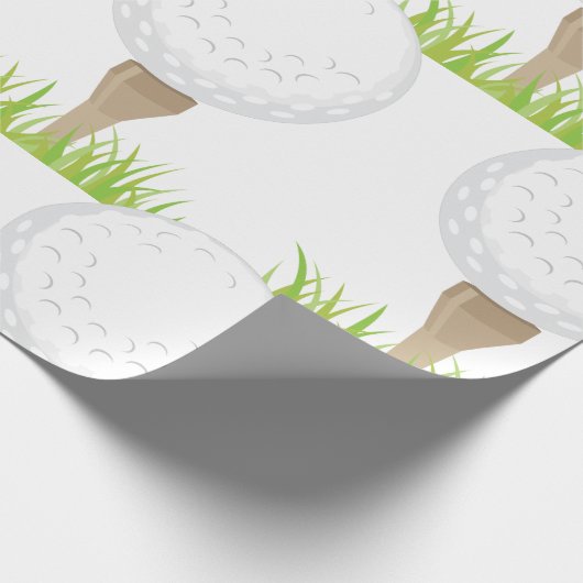 golfbal cadeaupapier (Hoek)