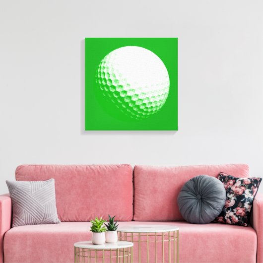 golfbal canvas afdruk (Insitu (Woonkamer))