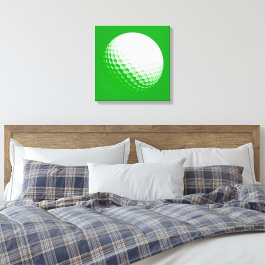 golfbal canvas afdruk (Insitu (Slaapkamer))