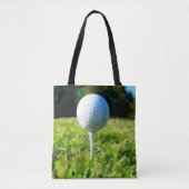 Golfbal canvas tas voor golfers (Voorkant)