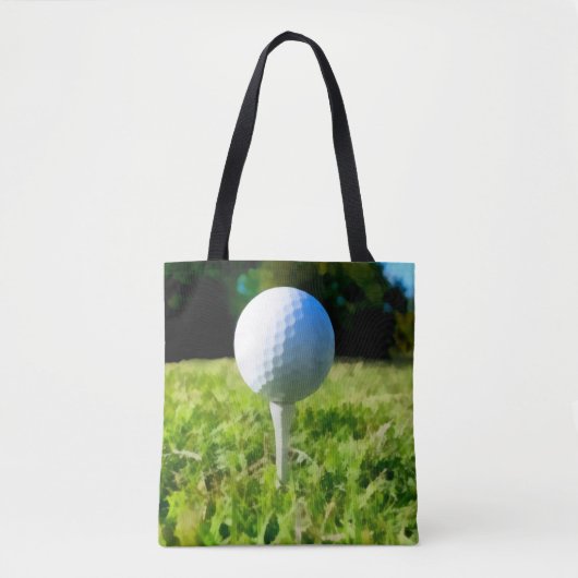 Golfbal canvas tas voor golfers (Voorkant)