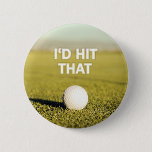Golfbal die ik zou maken ronde button 5,7 cm