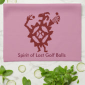 Golfbal Eater Petroglyph Theedoek (Gevouwen)