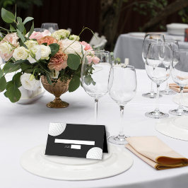 Golfbal Elegante formele bruiloft Plaatskaartje