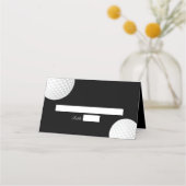 Golfbal Elegante formele bruiloft Plaatskaartje (Voorkant)