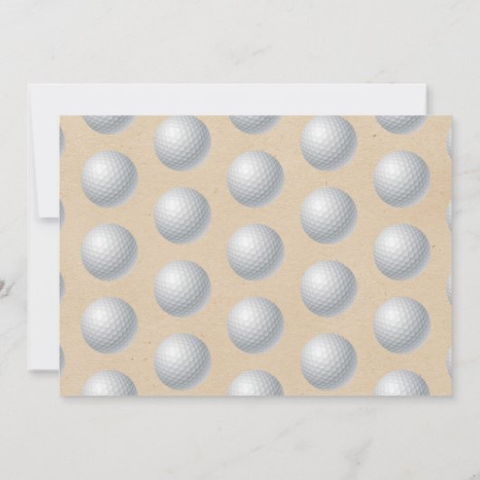 Golfbal elke leeftijd Verjaardag Foto Bedankkaart (Achterkant)