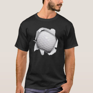 Golfbal en behangselpapier Golfer Golfing Mannen b T-shirt