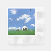 Golfbal en club voor 60e verjaardag