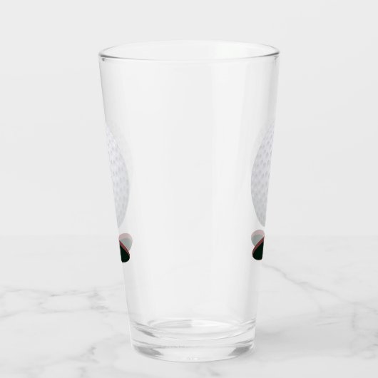 Golfbal en gat Drink glas (Rechts)