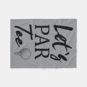 Golfbal en golfen laten par fleece deken (Voorkant (Horizontaal))