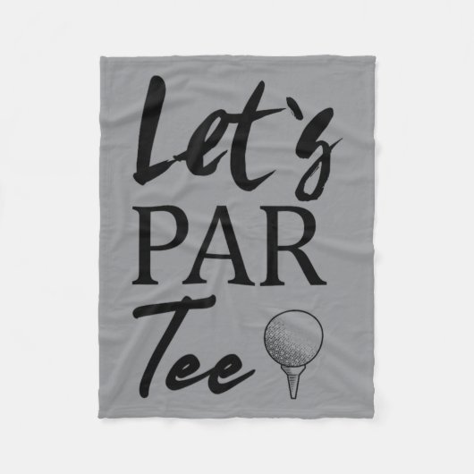 Golfbal en golfen laten par fleece deken (Voorkant)