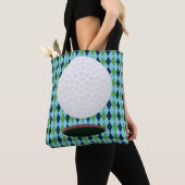 Golfbal en hole Canvas tas (Dichtbij)