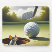 Golfbal en muis muismat (Voorkant)