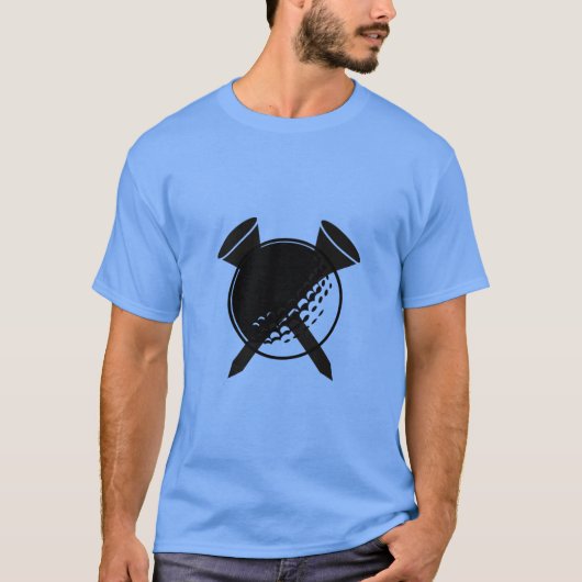 Golfbal en T-shirt (Voorkant)