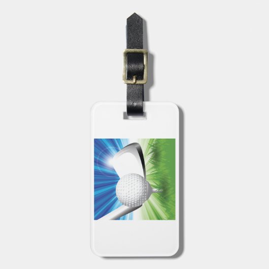 Golfbal en T-shirt Bagagelabels (Voorkant verticaal)