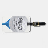 Golfbal en T-shirt Design Bagagelabels (Voorkant horizontaal)