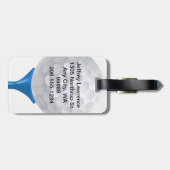 Golfbal en T-shirt Design Bagagelabels (Achterkant horizontaal)