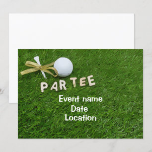 Golfbal en t-shirt met gouden koolstof-T-shirt Kaart