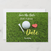 Golfbal en t-shirt met liefde, met uitzondering va kaart (Voorkant)