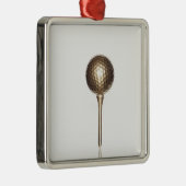 Golfbal en t-shirt metalen ornament (Rechts)